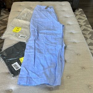 J Crew women’s 100% linen trouser pants lot of 3 size 16 wide leg